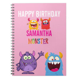 Happy Birthday FUN Monsters kids ノートブック