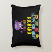 Happy Birthday FUN Monsters kids cute アクセントクッション (正面(垂直))