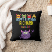 Happy Birthday FUN Monsters kids cute クッション (ブランケット)