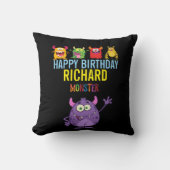 Happy Birthday FUN Monsters kids cute クッション (正面)