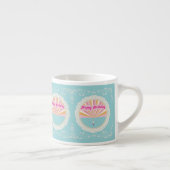 Happy Birthday Fun Mug, Blue Pink Rainbow エスプレッソカップ (右)