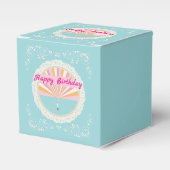 Happy Birthday Fun Party Box, Blue Rainbow フェイバーボックス (正面サイド)