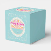 Happy Birthday Fun Party Box, Blue Rainbow フェイバーボックス (裏面サイド)