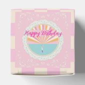 Happy Birthday Fun Party Box, Pink Rainbow フェイバーボックス (上部)