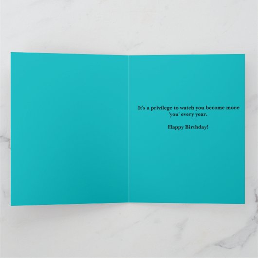 Happy Birthday Funfetti Card カード (内部)