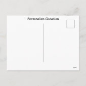 Happy Birthday Funny Alien Spaceship Adventure   シーズンポストカード (裏面)