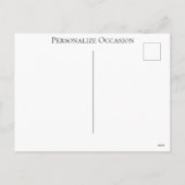 Happy Birthday Funny Cute Cartoon Animal Delivery  シーズンポストカード (裏面)