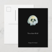 Happy Birthday Funny Skeleton Card ポストカード (正面/裏面)