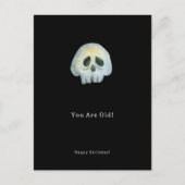 Happy Birthday Funny Skeleton Card ポストカード (正面)