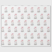 Happy Birthday Gift Wrapping Paper Elephant ラッピングペーパー (フラット)