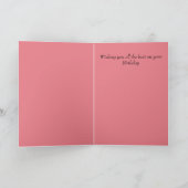 Happy Birthday - Girl カード (内部)