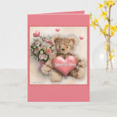 Happy Birthday - Girl カード (黄色い花)