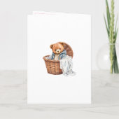 Happy Birthday Girl Watercolor Birthday Card カード (裏面)