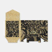 Happy Birthday Gold Glitter sparkle custom フェイバーボックス (折り畳みなし)