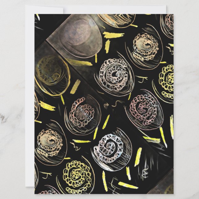 HAPPY BIRTHDAY Gold tones Paper Sheet (裏面)