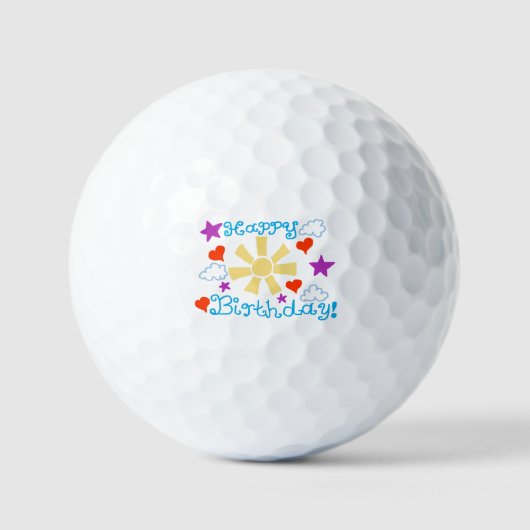 Happy Birthday!  golf balls ゴルフボール (正面)