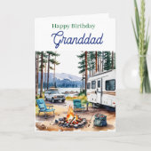 Happy Birthday Granddad | Fishing Tackle Box カード (正面)