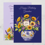 Happy Birthday Grandma. Greeting Card シーズンカード (正面/裏面)