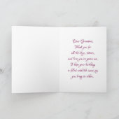 Happy Birthday Grandma Photo Template Personalized カード (内部)