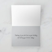 Happy Birthday Grandson Desert Gray Fox カード (内部)