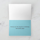 Happy Birthday Grandson Sailboats Toys Custom カード (内部)