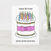 Happy Birthday Great Great Grandma カード (正面)