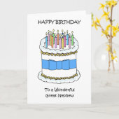 Happy Birthday Great Nephew カード (黄色い花)