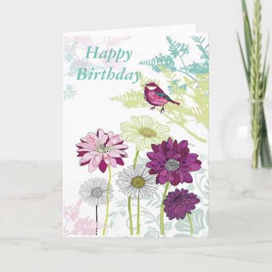 Happy Birthday greeting card カード (正面)