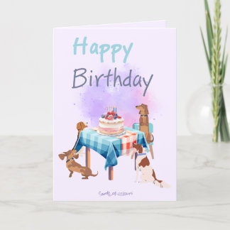 Happy birthday greeting card シーズンカード