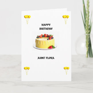 Happy Birthday Greeting Card-Yellow Ballons カード