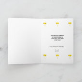 Happy Birthday Greeting Card-Yellow Ballons カード (内部)