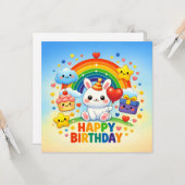 Happy Birthday Greeting Cards  カード (正面/裏面インサイチュ)