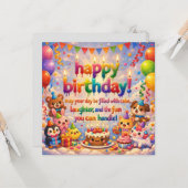 Happy Birthday Greeting Cards  カード (正面/裏面インサイチュ)