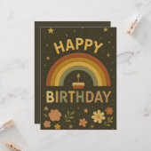 Happy Birthday Greeting Cards  カード (正面/裏面インサイチュ)
