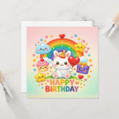 Happy Birthday Greeting Cards  カード (正面/裏面インサイチュ)