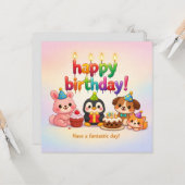 Happy Birthday Greeting Cards  カード (正面/裏面インサイチュ)