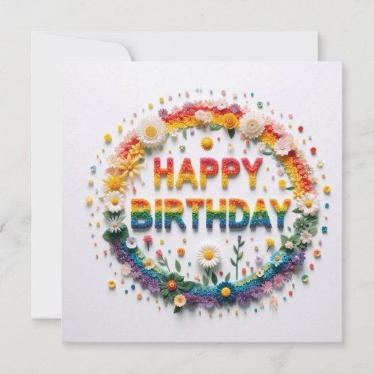 Happy Birthday Greeting Cards  シーズンカード (正面)