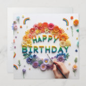 Happy Birthday Greeting Cards  シーズンカード (正面/裏面)