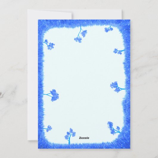 Happy Birthday greeting cards Blue Clouds Hands シーズンカード (裏面)