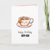 Happy Birthday Hot-Tea カード (正面)