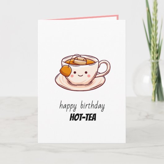Happy Birthday Hot-Tea カード (正面)