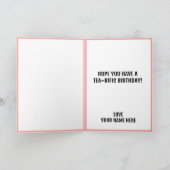 Happy Birthday Hot-Tea カード (内部)