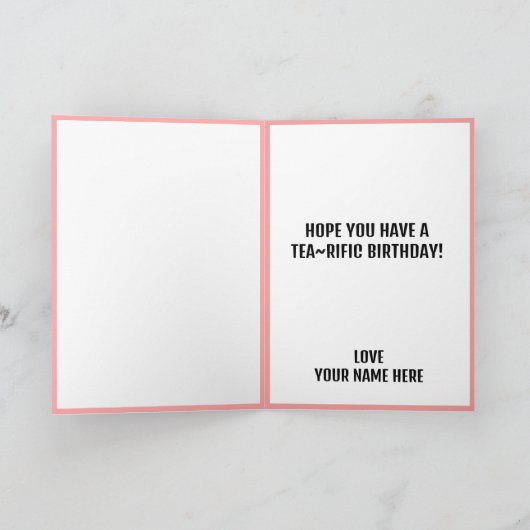 Happy Birthday Hot-Tea カード (内部)