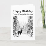 Happy Birthday Husband Vintage Stag, Deer カード<br><div class="desc">Happy Birthday to my Wonderful Husband the one I love  Vintage Stag,  Deer Animal,  Wildlife,  Nature</div>