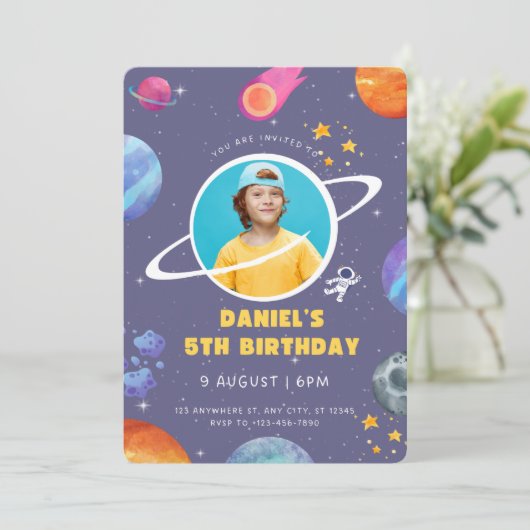 Happy Birthday Invitation 招待状 (スタンド正面)