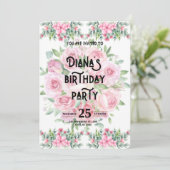 Happy Birthday Invitation 招待状 (スタンド正面)