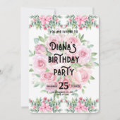 Happy Birthday Invitation 招待状 (正面)