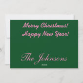 Happy Birthday Jesus - 日没の海 5枚の写真 シーズンカード (裏面)