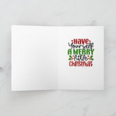 Happy Birthday Jesus 5x7 Christmas Card カード (内部)