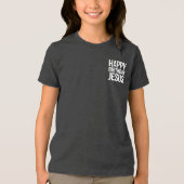 Happy Birthday Jesus Celebration Apparel for All トライブレンドＴシャツ (正面)